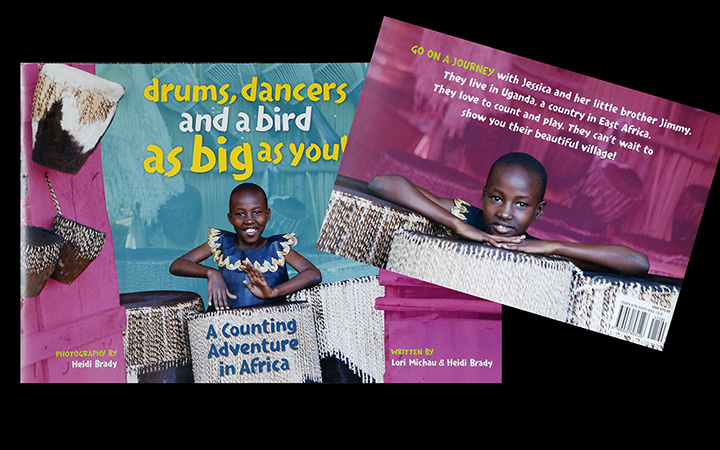 'Drums, dancers, and a bird as big as you!'- African childrens book by Heidi Brady and Lori Michau